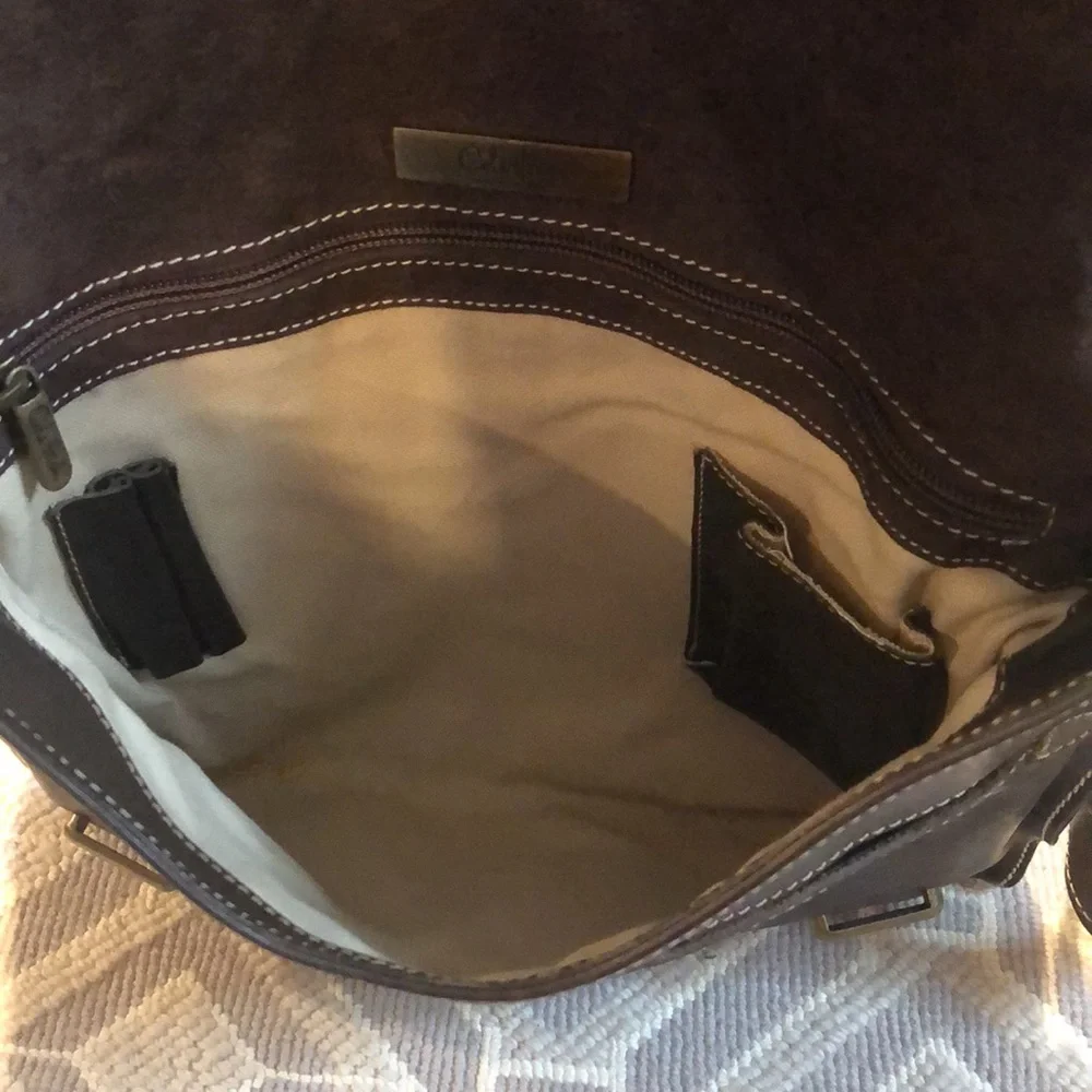 Cole Haan Brown Leather Laptop Bag